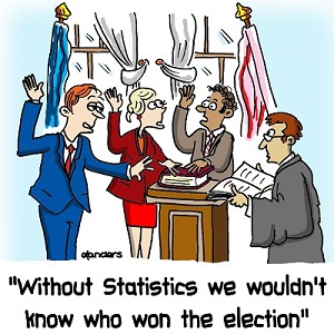 cartoon to illustrate the value of statistics in sample surveys